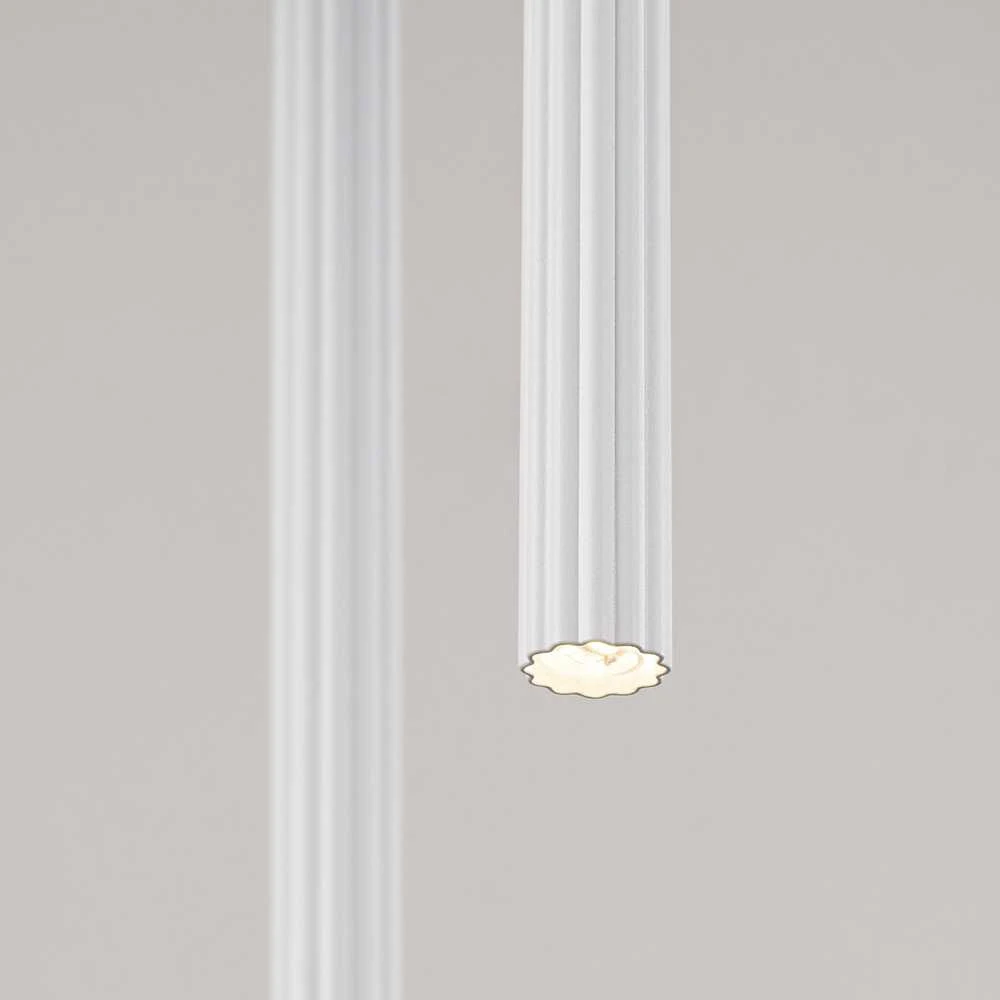 Sollux Lighting „Arche“ modernus pakabinamas šviestuvas su dviem šviestuvais, baltas, vandenyno žalios spalvos, IP20, plienas