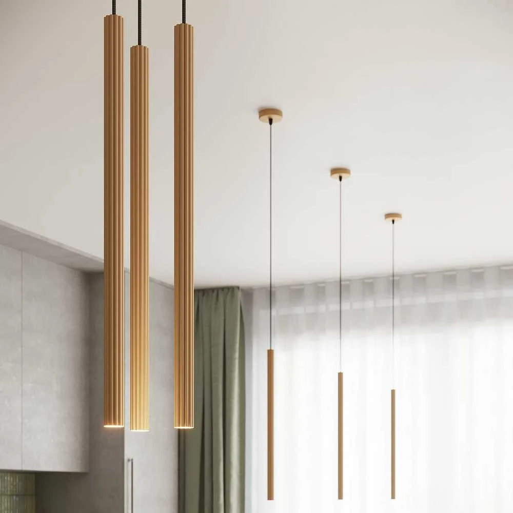 Sollux Lighting Pakabinamas šviestuvas ARCHE 3P auksinis