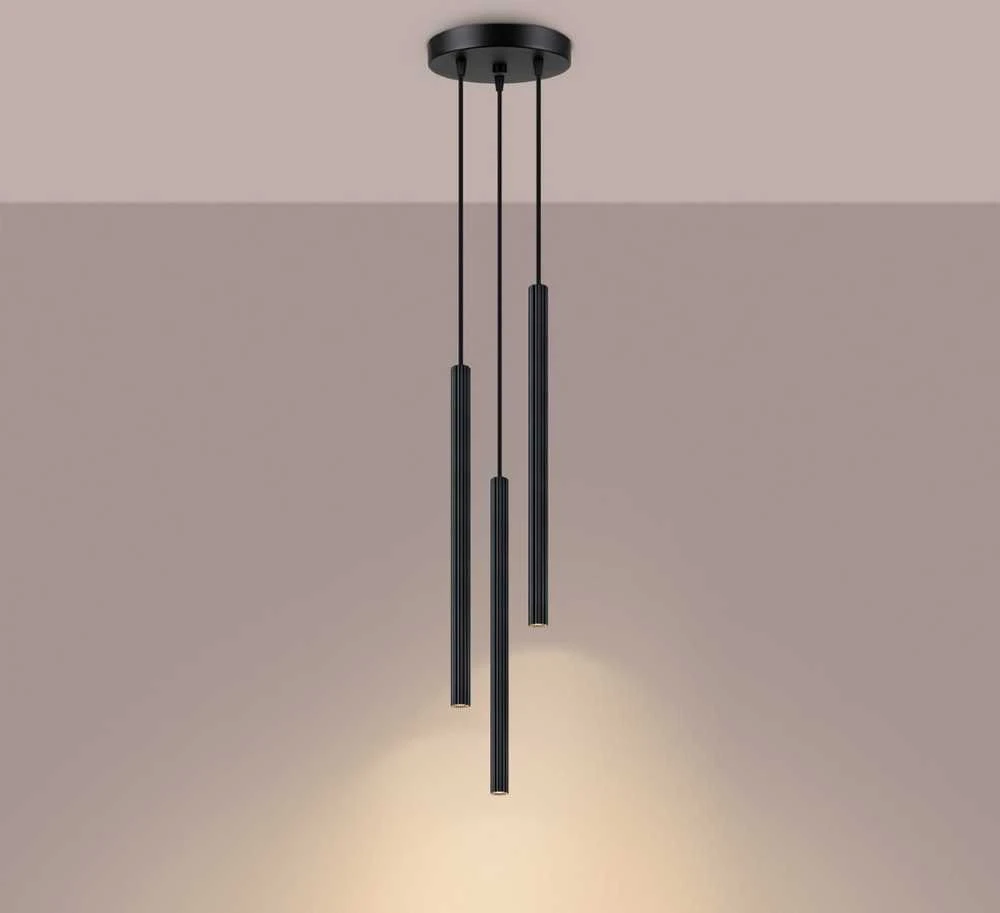 Sollux Lighting Pakabinamas šviestuvas ARCHE 3P juodas