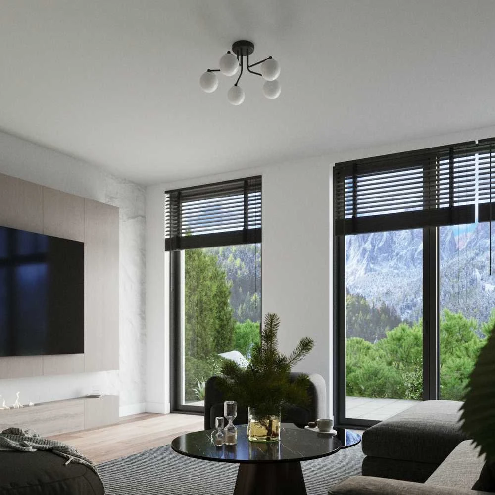 Sollux Lighting Sieninis šviestuvas ASTRAL 1 juodas