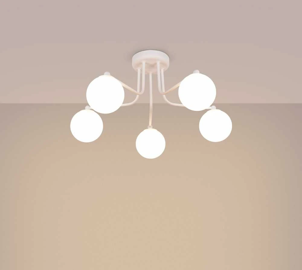 Lubinis šviestuvas Sollux Lighting Šviestuvas ASTRAL 5 baltas