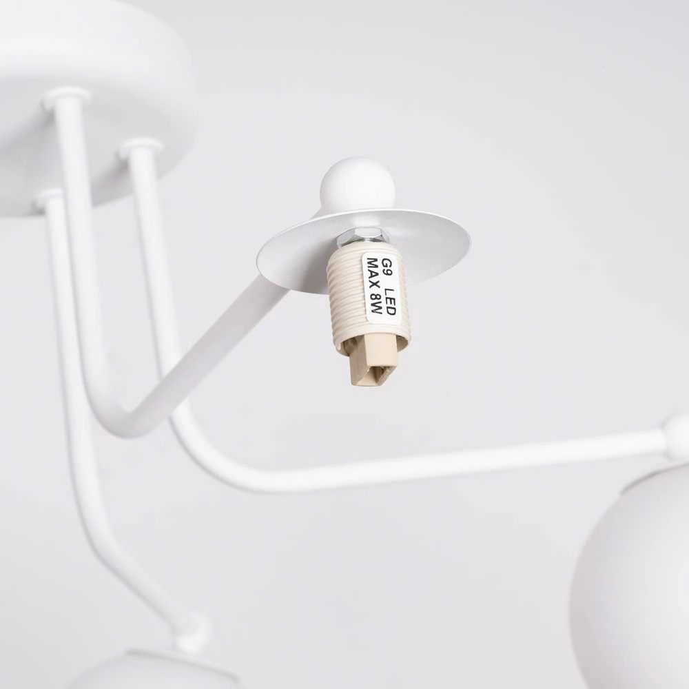 Lubinis šviestuvas Sollux Lighting Šviestuvas ASTRAL 5 baltas