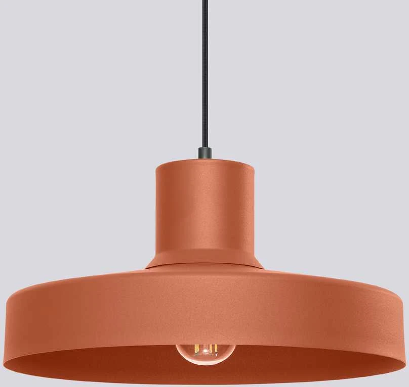Sollux Lighting BILO Crimson pakabinamas šviestuvas, raudonos ochros spalvos, plieno, E27, 15 W, modernus apvalus