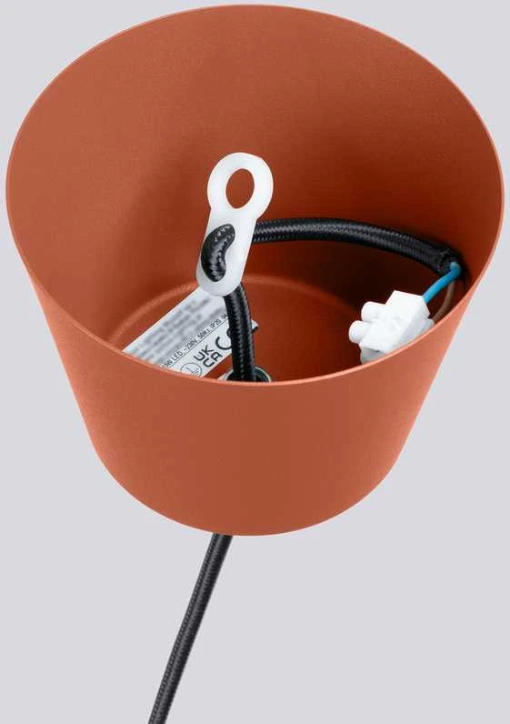 Sollux Lighting BILO Crimson pakabinamas šviestuvas, raudonos ochros spalvos, plieno, E27, 15 W, modernus apvalus