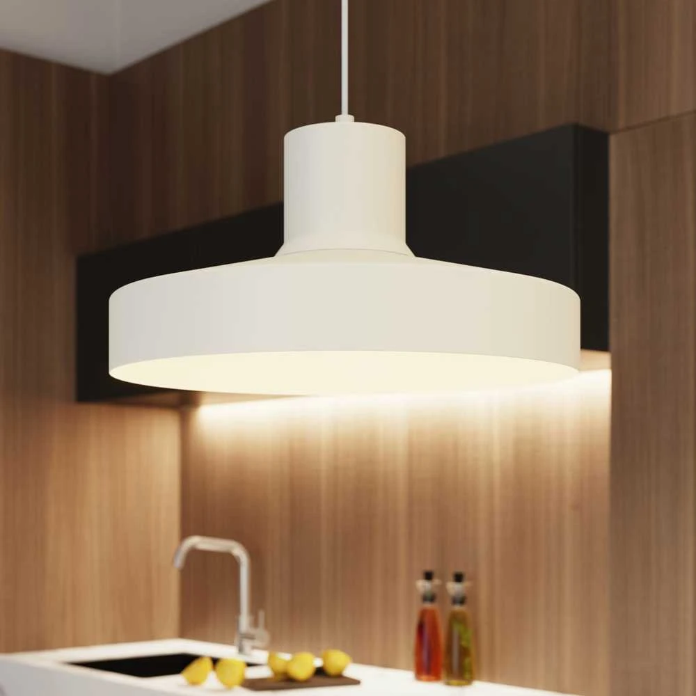 Sollux Lighting BILO pakabinamas šviestuvas, smėlio spalvos, plienas, E27, moderni apvali lemputė, 35x120 cm