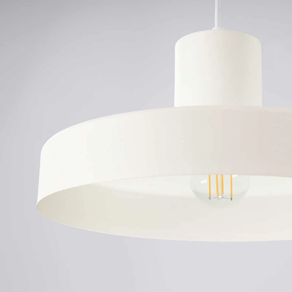 Sollux Lighting BILO pakabinamas šviestuvas, smėlio spalvos, plienas, E27, moderni apvali lemputė, 35x120 cm