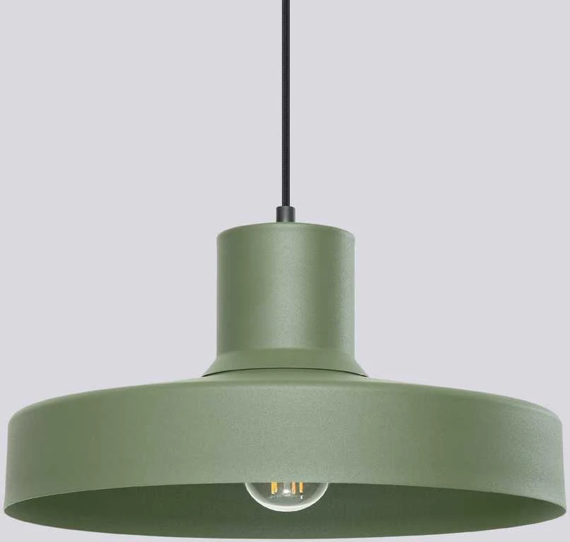 Sollux Lighting BILO pakabinamas šviestuvas, alyvuogių žalios spalvos, plienas, E27 lemputė, modernus apvalus, 35 cm