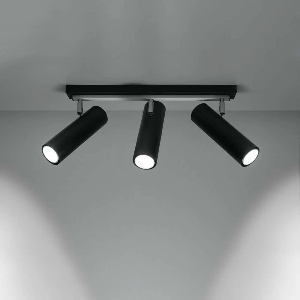 Sollux Lighting Sollux Lubinis šviestuvas DIREZIONE 3 juodas