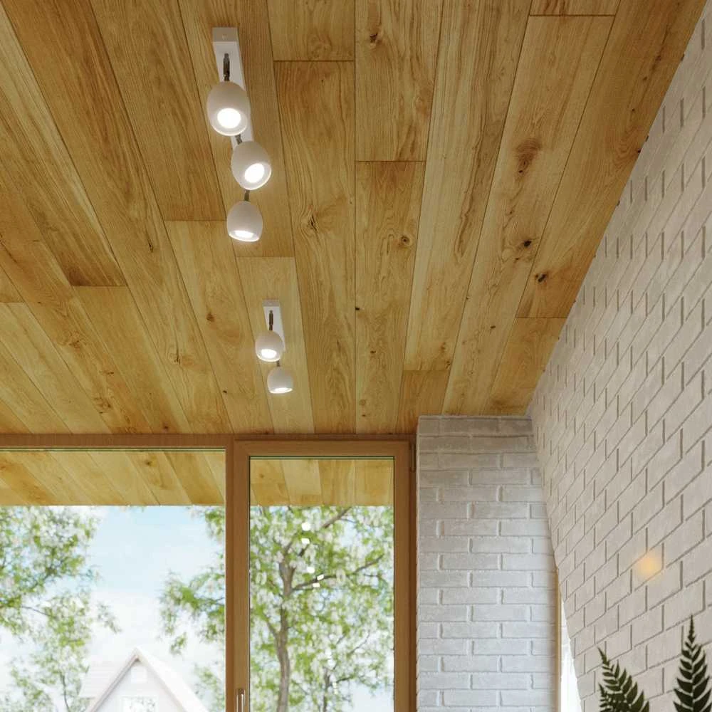 Sollux Lighting Sieninis šviestuvas OCULARE baltas