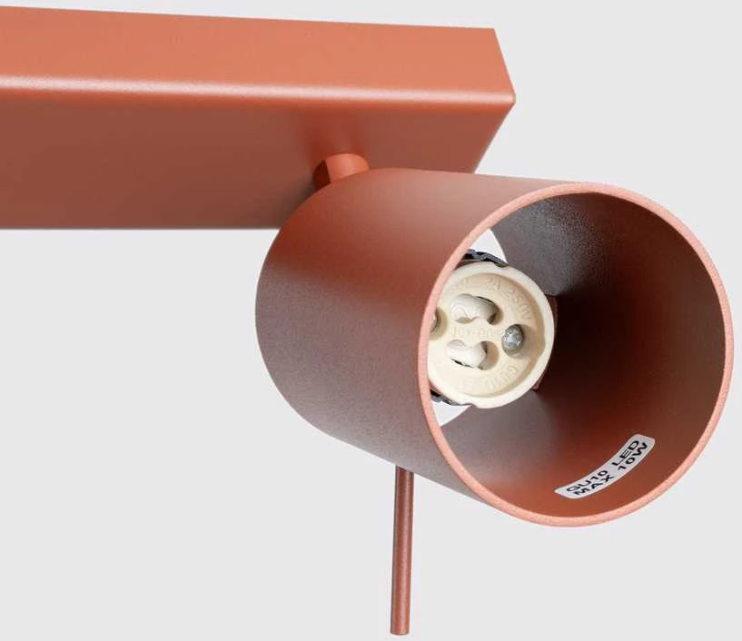 Sollux Lighting Lubinis šviestuvas RING 3L raudona ochra