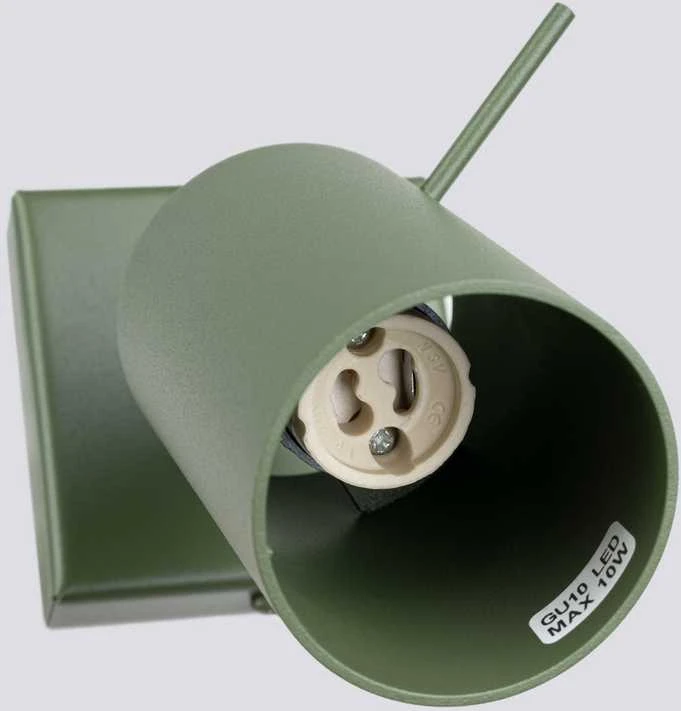 Sollux Lighting Sieninis šviestuvas RING alyvuogių žalia