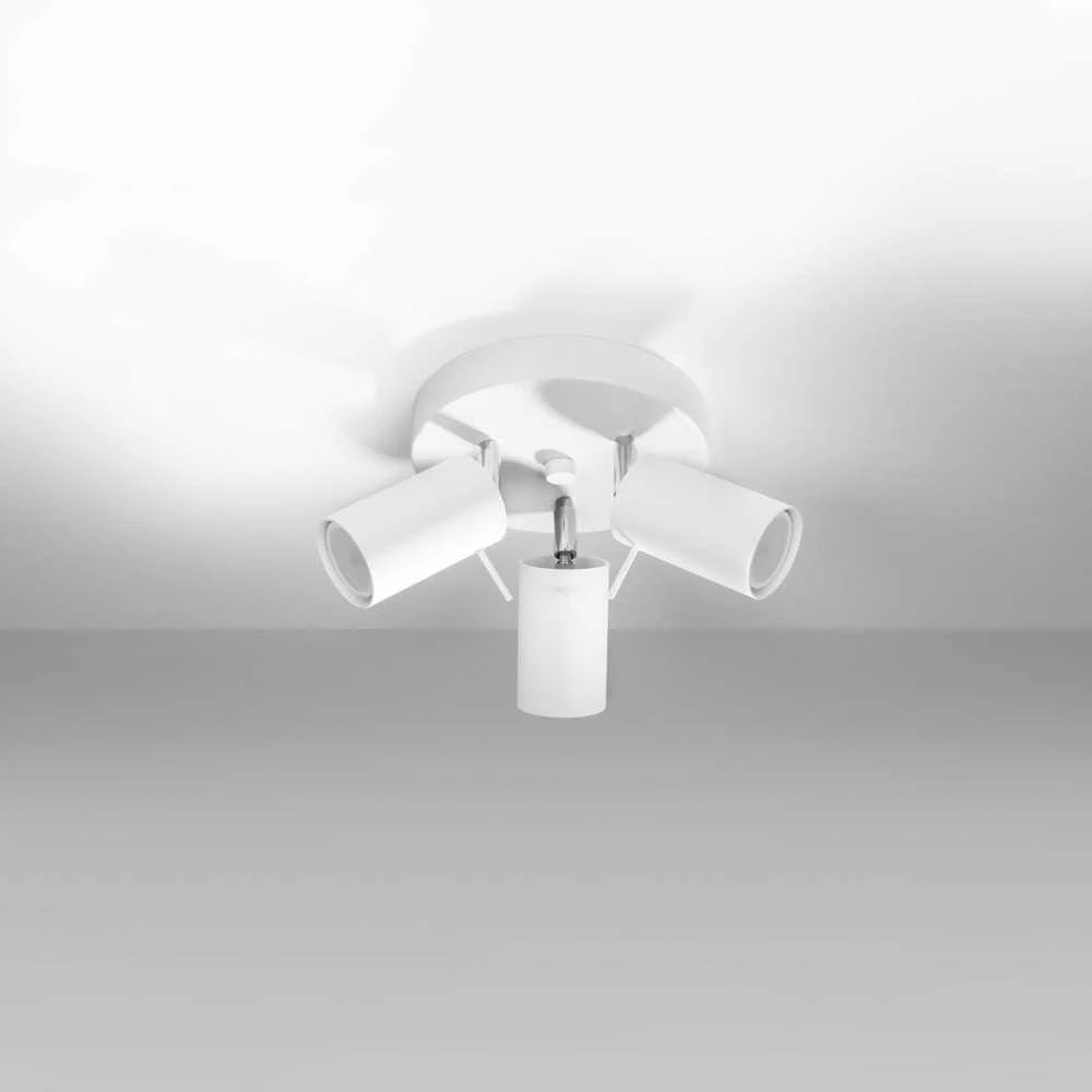 Sollux Lighting Lubinis šviestuvas RING 3P baltas
