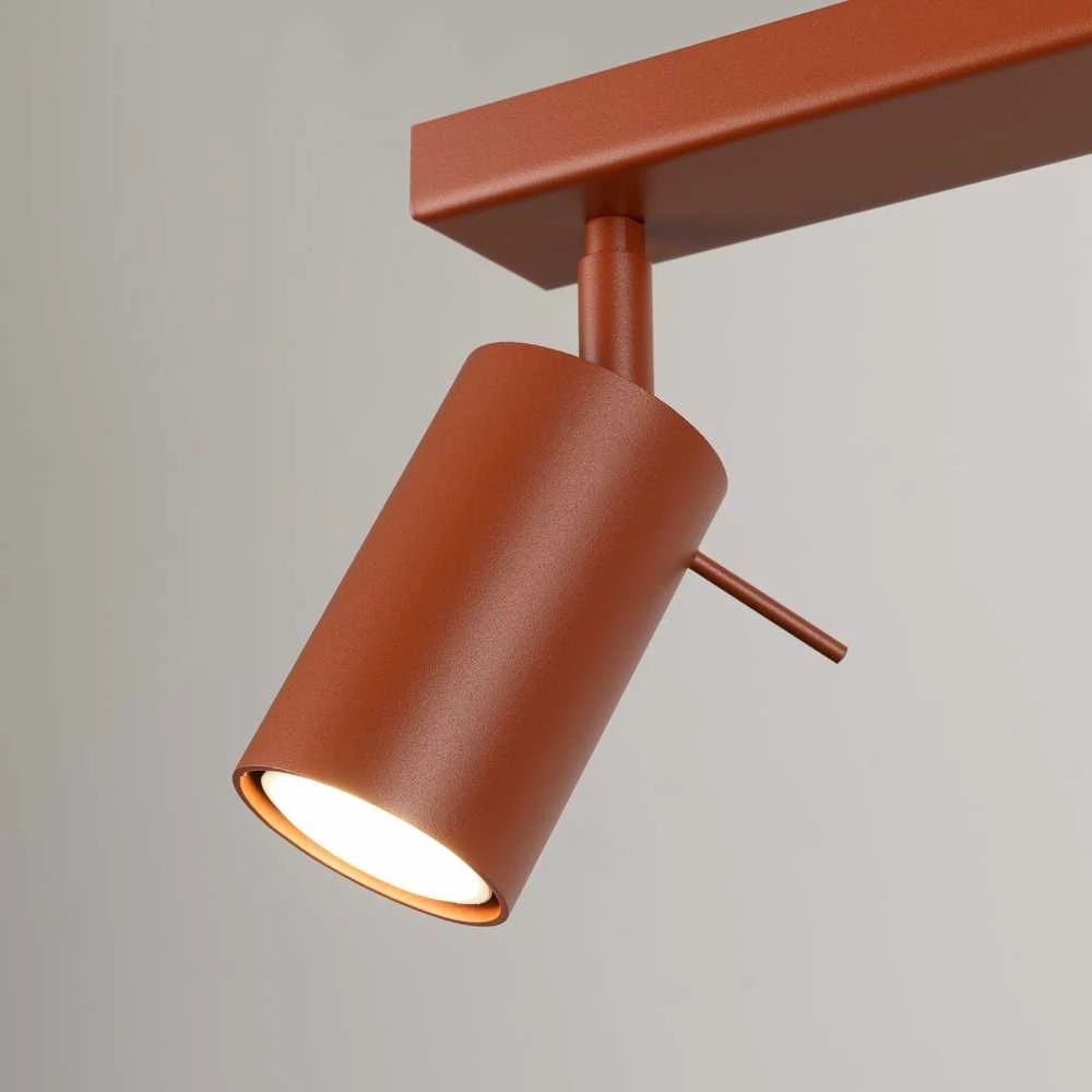 Sollux Lighting Lubinis šviestuvas RING 2 raudona ochra