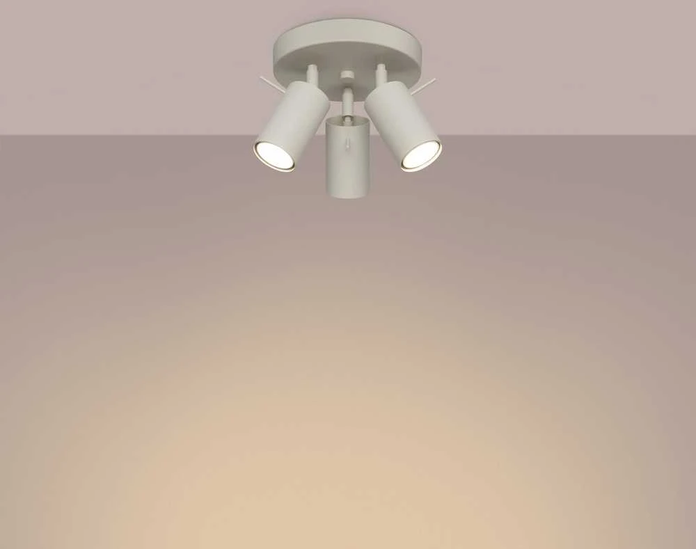 Sollux Lighting Lubinis šviestuvas RING 3P beige