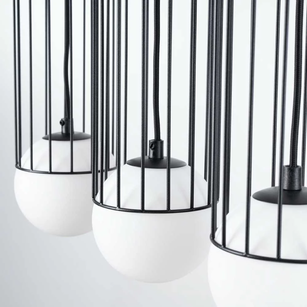 Sollux Lighting Pakabinamas šviestuvas BRINA 3L juodas