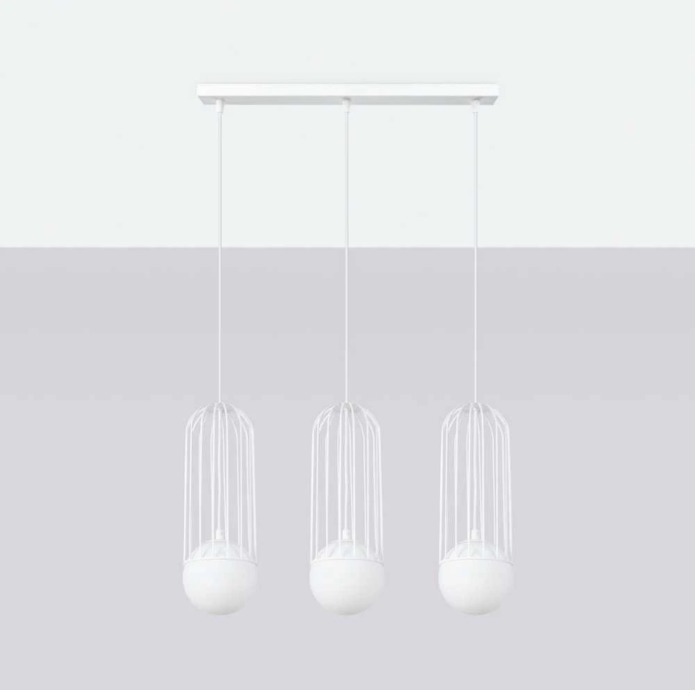 Sollux Lighting Pakabinamas šviestuvas BRINA 3L baltas