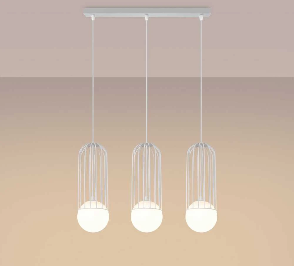 Sollux Lighting Pakabinamas šviestuvas BRINA 3L baltas