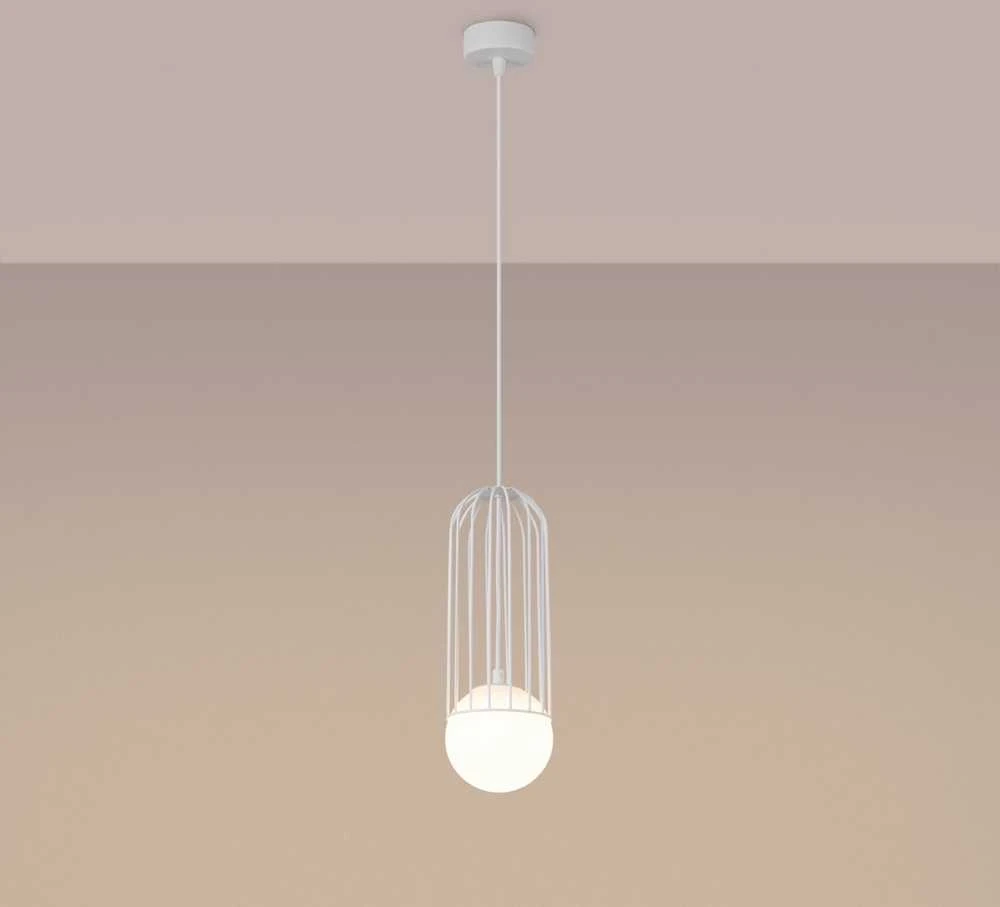 Sollux Lighting Pakabinamas šviestuvas BRINA 1 baltas