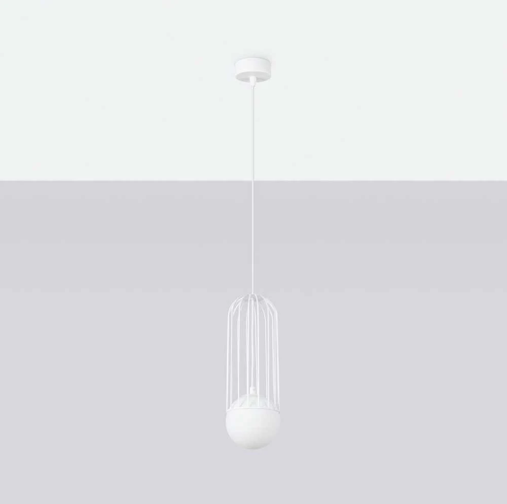 Sollux Lighting Pakabinamas šviestuvas BRINA 1 baltas