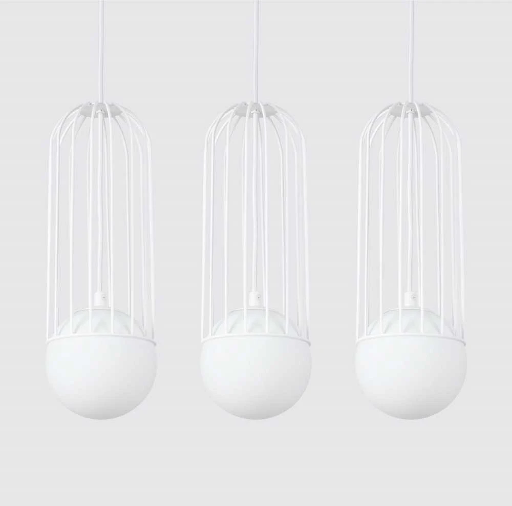 Sollux Lighting Pakabinamas šviestuvas BRINA 3L baltas