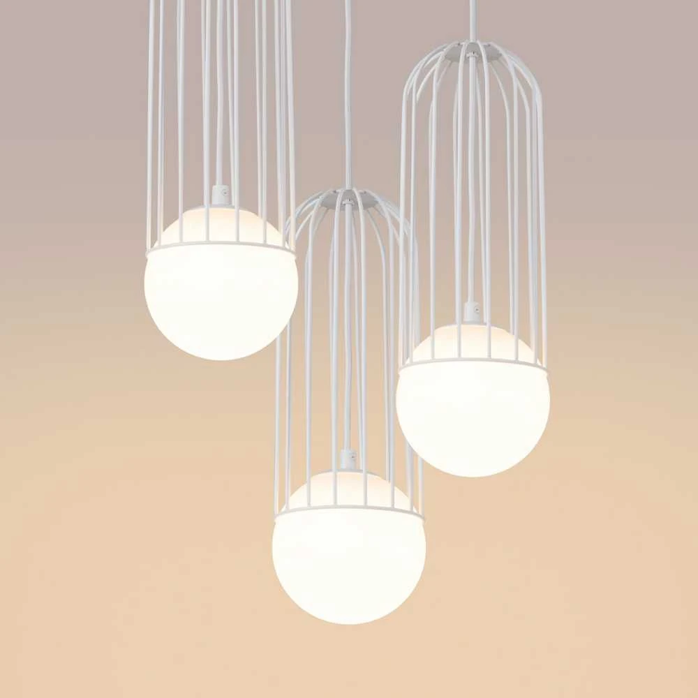 Sollux Lighting Pakabinamas šviestuvas BRINA 3P baltas