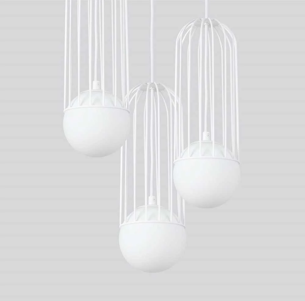 Sollux Lighting Pakabinamas šviestuvas BRINA 3P baltas
