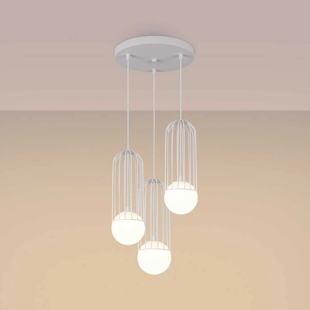 Sollux Lighting Pakabinamas šviestuvas BRINA 3P baltas