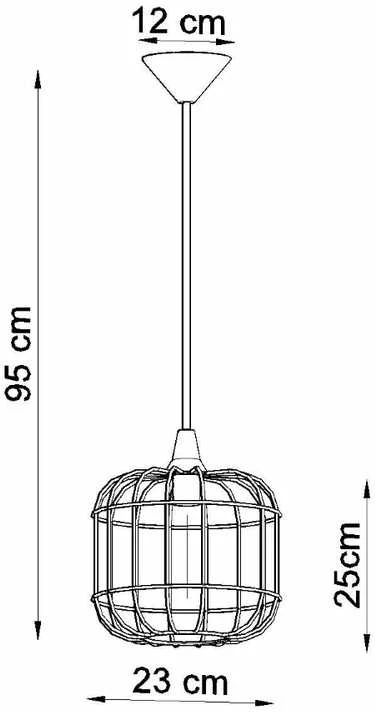 Sollux Lighting Pakabinamas šviestuvas CELTA baltas
