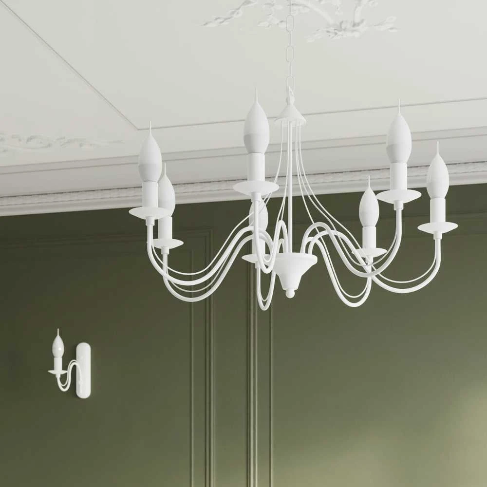 Lubinis šviestuvas Sollux Lighting Šviestuvas MINERWA 7 baltas