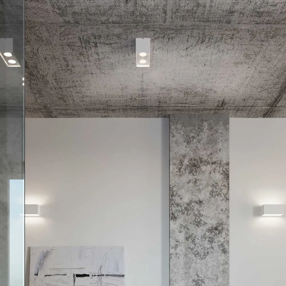 Sollux Lighting Sieninis šviestuvas QUAD MAXI baltas