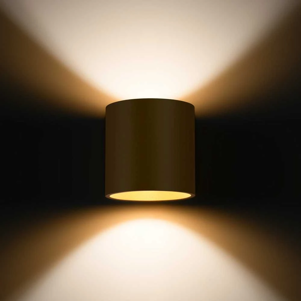 Sollux Lighting Sieninis šviestuvas ORBIS 1 auksinis