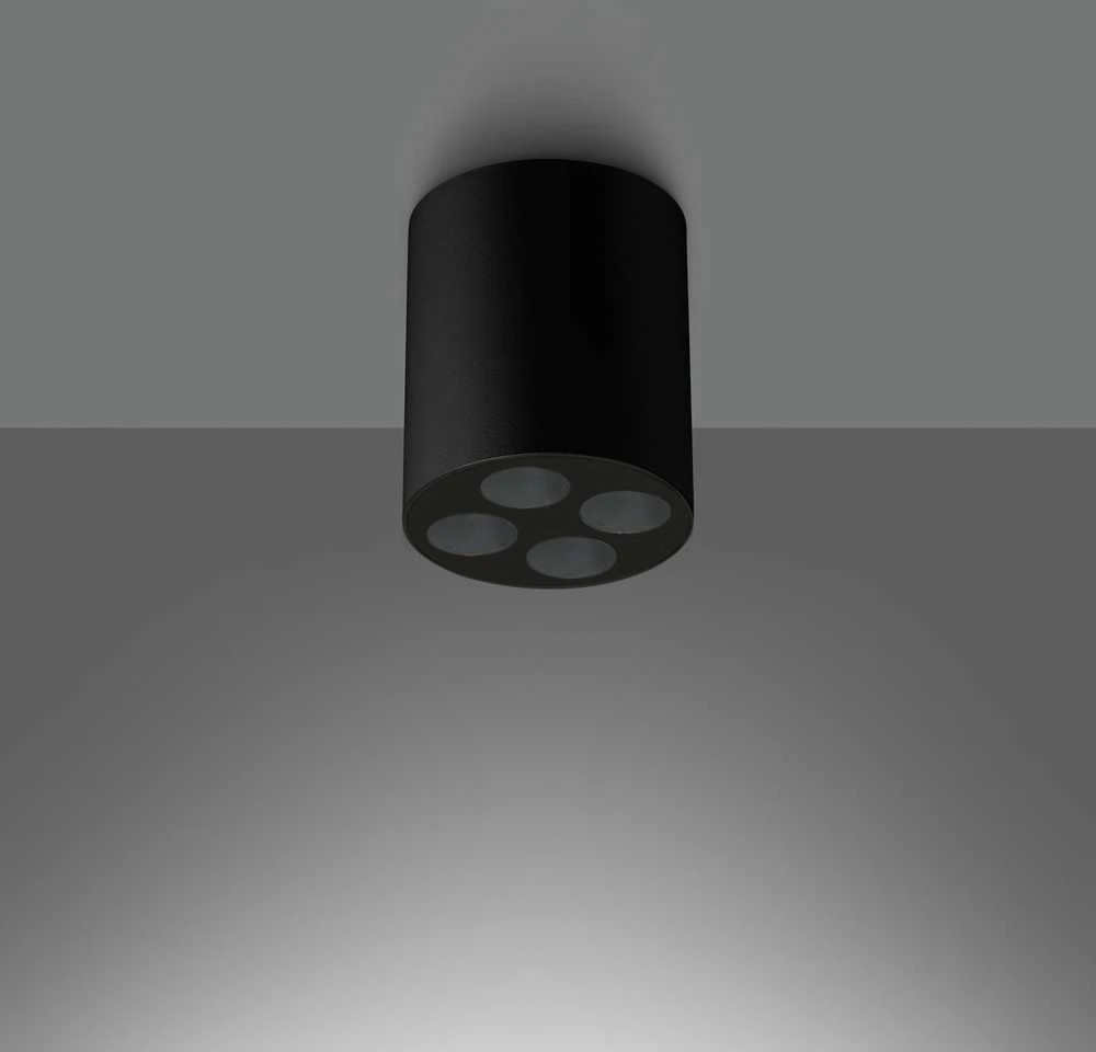 Sollux Lighting Lubinis šviestuvas ZOE juodas LED