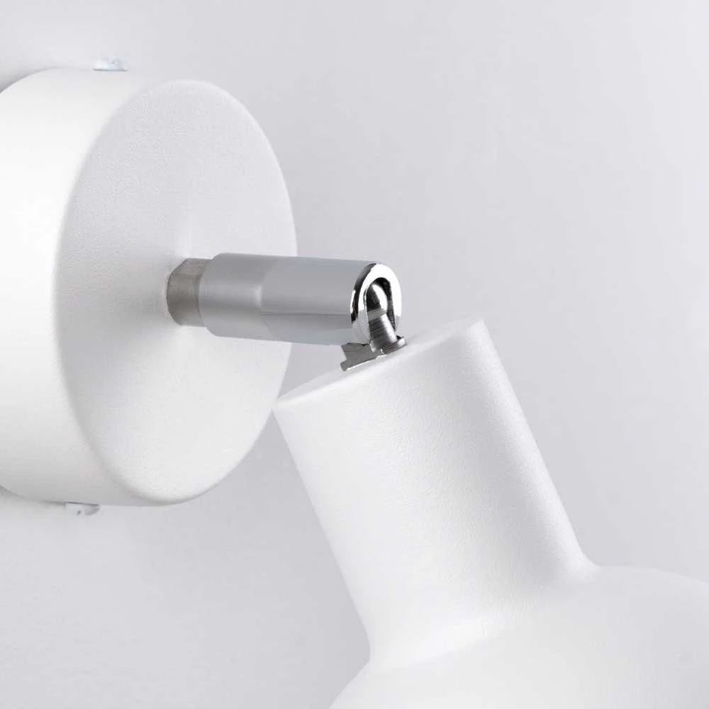 Sollux Lighting Sieninis šviestuvas ELBA baltas