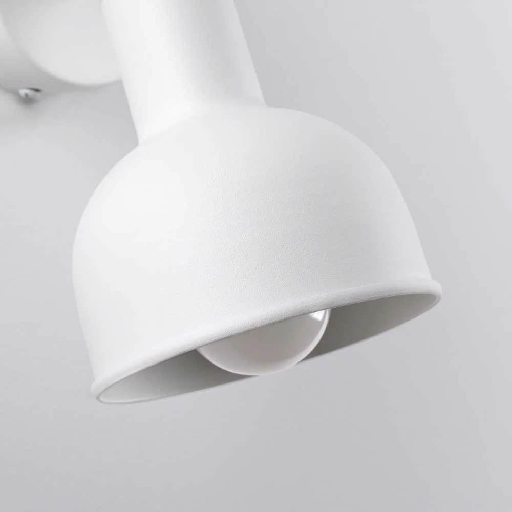Sollux Lighting Sieninis šviestuvas ELBA baltas