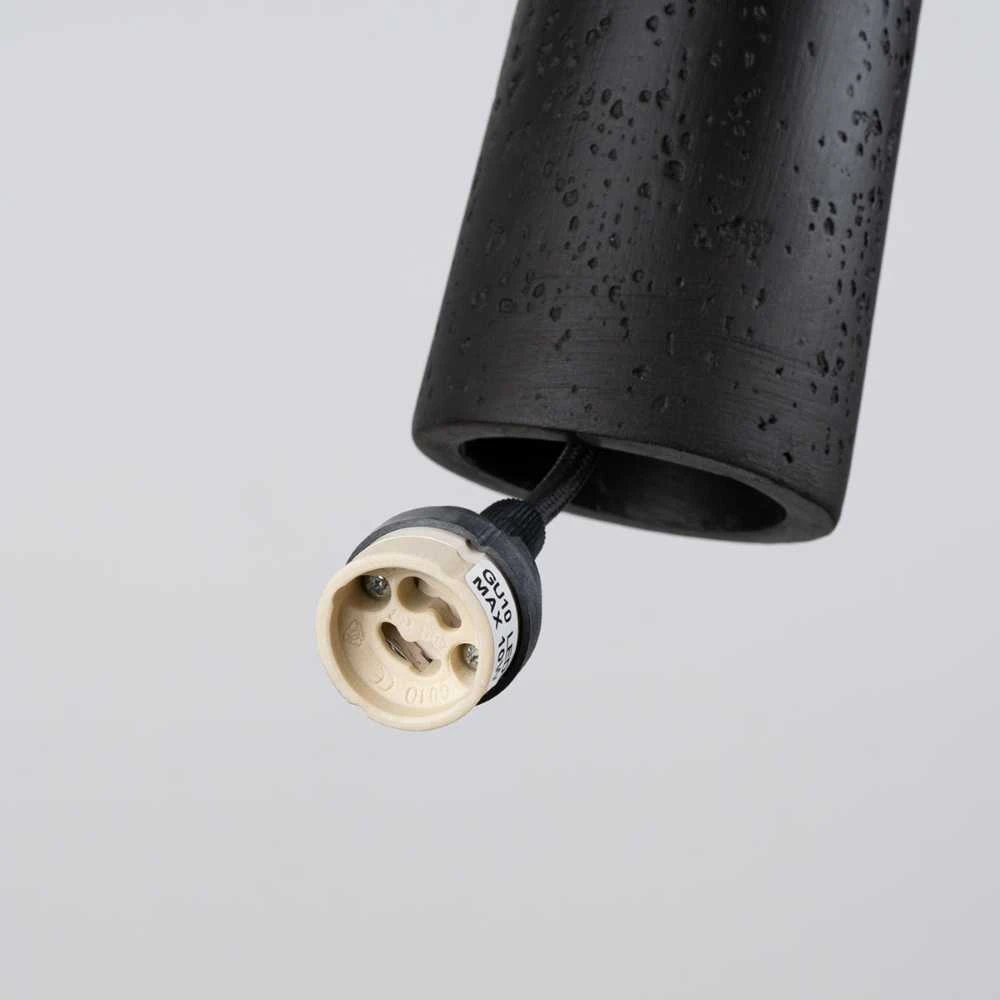 Sollux Lighting Pakabinamas šviestuvas ELECTRA juodas betonas