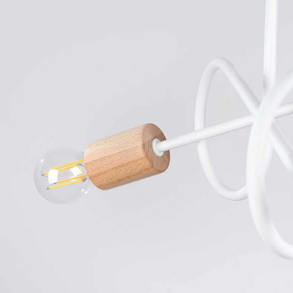 Lubinis šviestuvas Sollux Lighting Šviestuvas EMBER 3 baltas