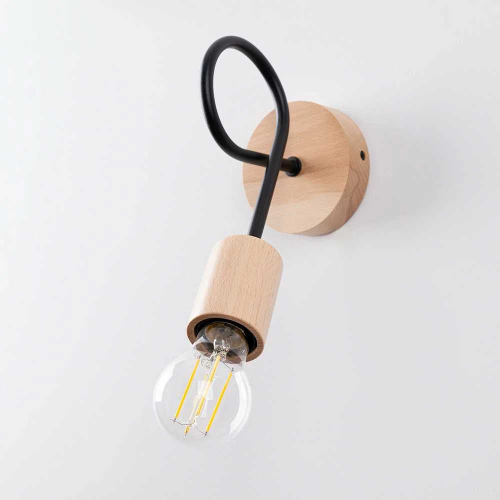 Sollux Lighting Sieninis šviestuvas EMBER juodas