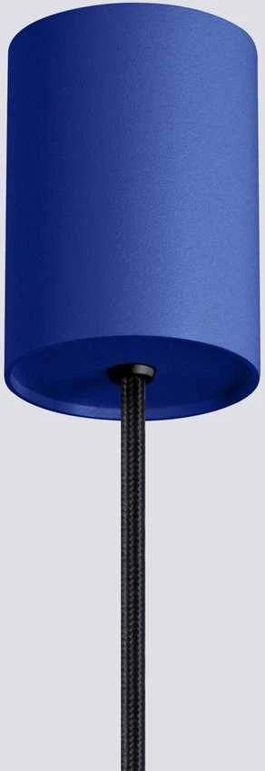 Sollux Lighting Estria Crimson pakabinamas šviestuvas, 14 cm, kūgio formos, plienas, aliuminis, baltas, ultramarino spalvos