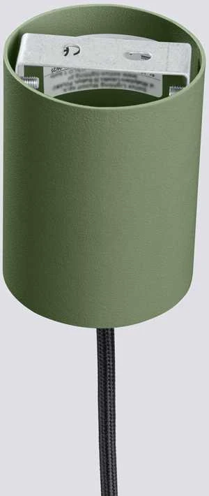 Sollux Lighting Estria Crimson pakabinamas šviestuvas, 14 cm, kūgio formos, plieno, aliuminio, smėlio, alyvuogių žalios spalvos