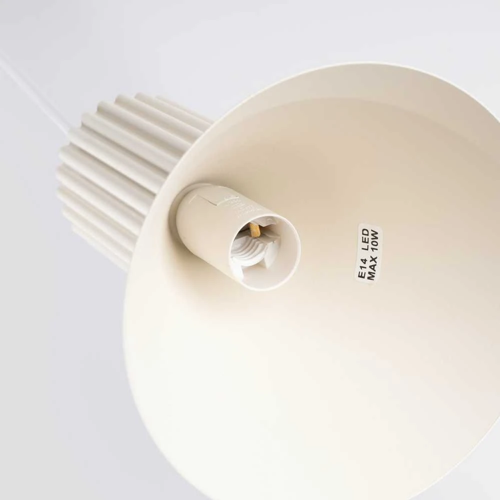Sollux Lighting Estria Crimson pakabinamas šviestuvas, smėlio spalvos, plieno, aliuminio, E14, 10 W, LED