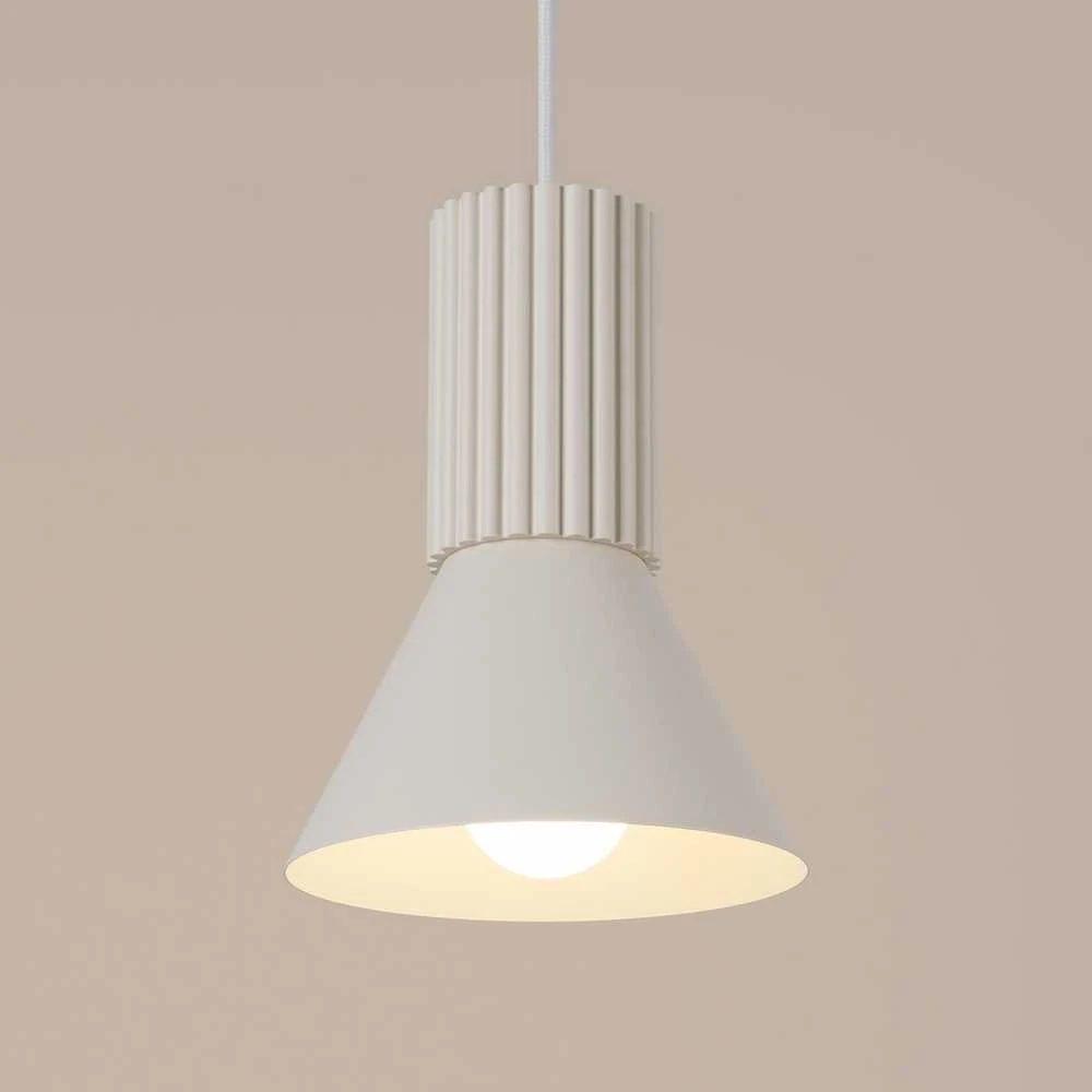 Sollux Lighting Estria Crimson pakabinamas šviestuvas, smėlio spalvos, plieno, aliuminio, E14, 10 W, LED