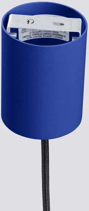 Sollux Lighting Estria Crimson pakabinamas šviestuvas, 14 cm, kūgio formos, plienas, aliuminis, baltas, ultramarino spalvos