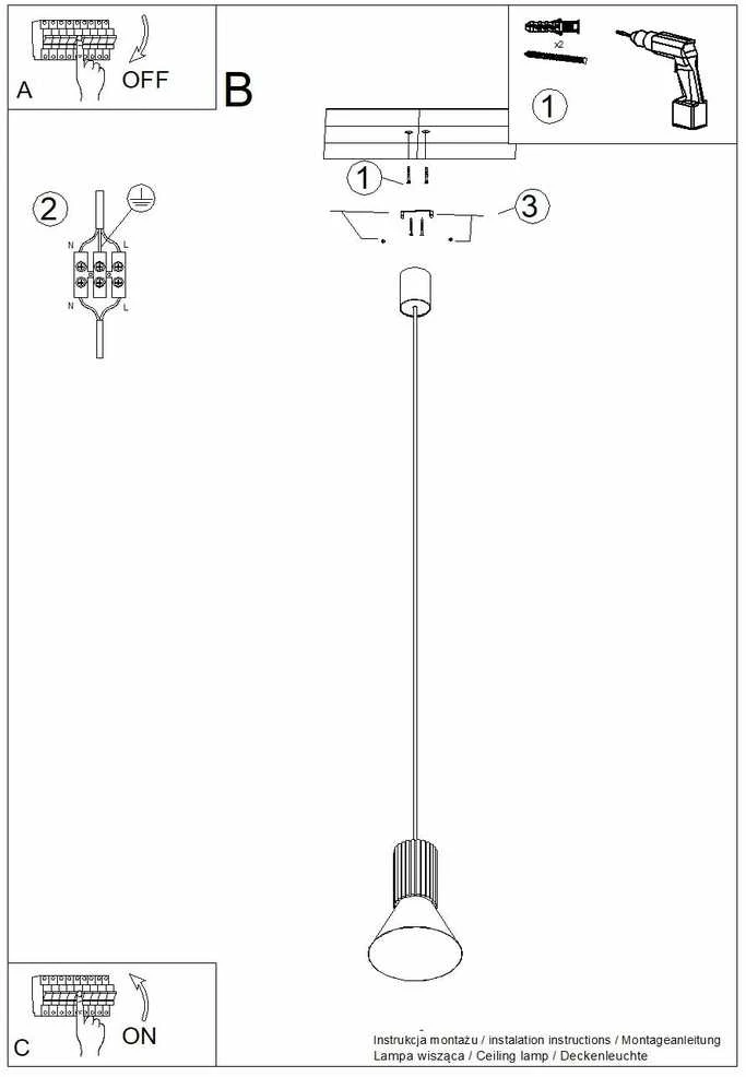 Sollux Lighting Estria Crimson pakabinamas šviestuvas, 14 cm, kūgio formos, plieno, aliuminio, smėlio, alyvuogių žalios spalvos