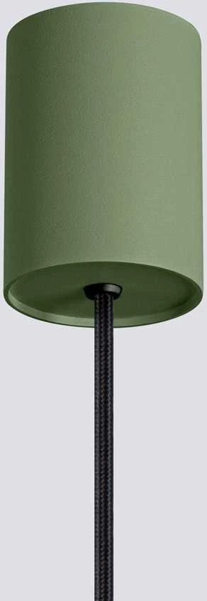 Sollux Lighting Estria Crimson pakabinamas šviestuvas, 14 cm, kūgio formos, plieno, aliuminio, smėlio, alyvuogių žalios spalvos