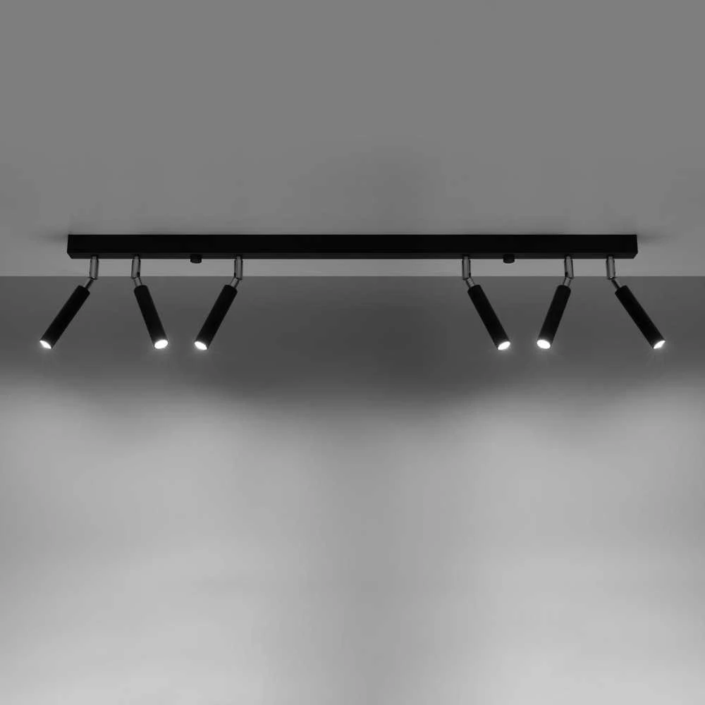 Sollux Lighting Lubinis šviestuvas EYETECH 6 juodas