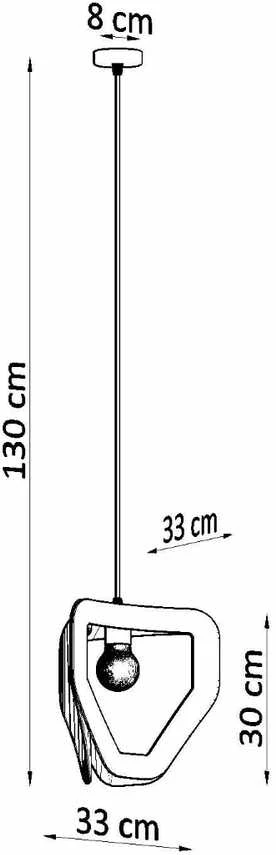 Sollux Lighting Pakabinamas šviestuvas TRES baltas