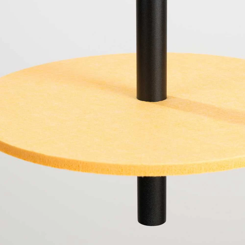 Sollux Lighting FELTRO pakabinamas šviestuvas, veltinio diskai, geltonai juodas, plienas, 30x126 cm, LED, G9