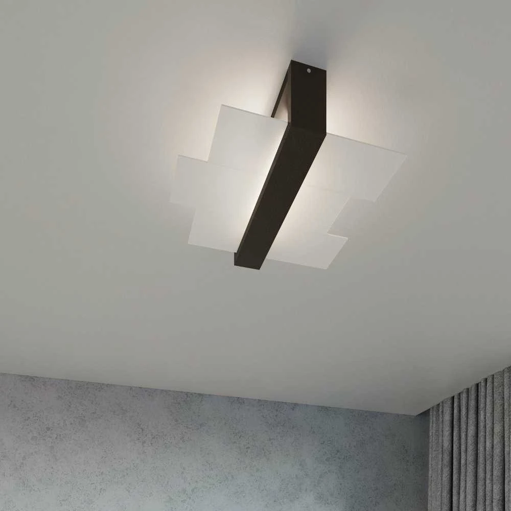 Lubinis šviestuvas Sollux lubiniai šviestuvai Fenix 2 wenge