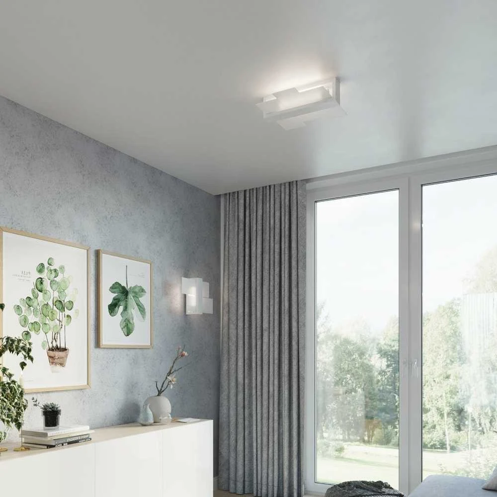 Sollux Lighting Sollux Sieninis šviestuvas FENIKS 1 baltas