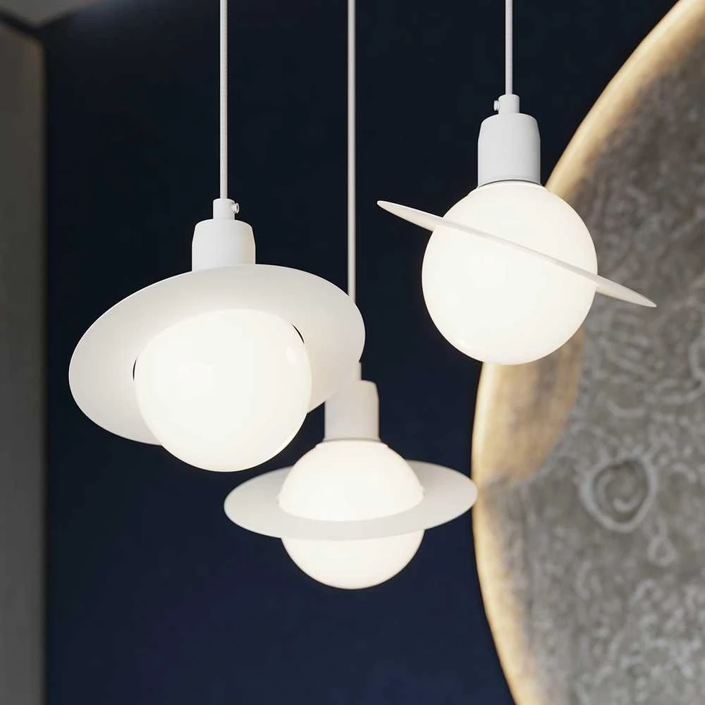 Sollux Lighting Pakabinamas šviestuvas HYPERION 1 baltas